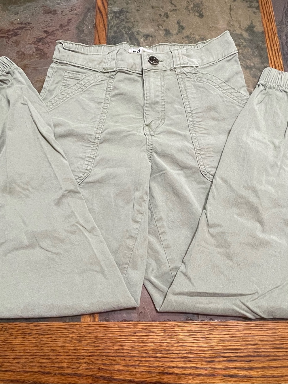 SO Women's Light Gray Track Joggers with Elastic Ankles